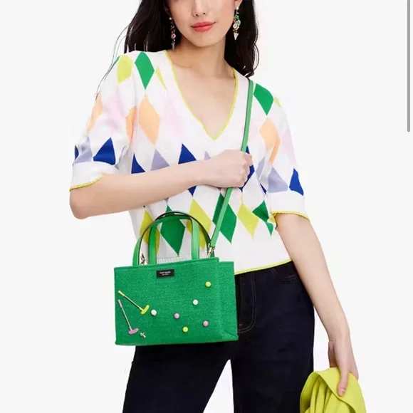 Kate spade ♠️ Sam Icon Astroturf Fabric Small Tote